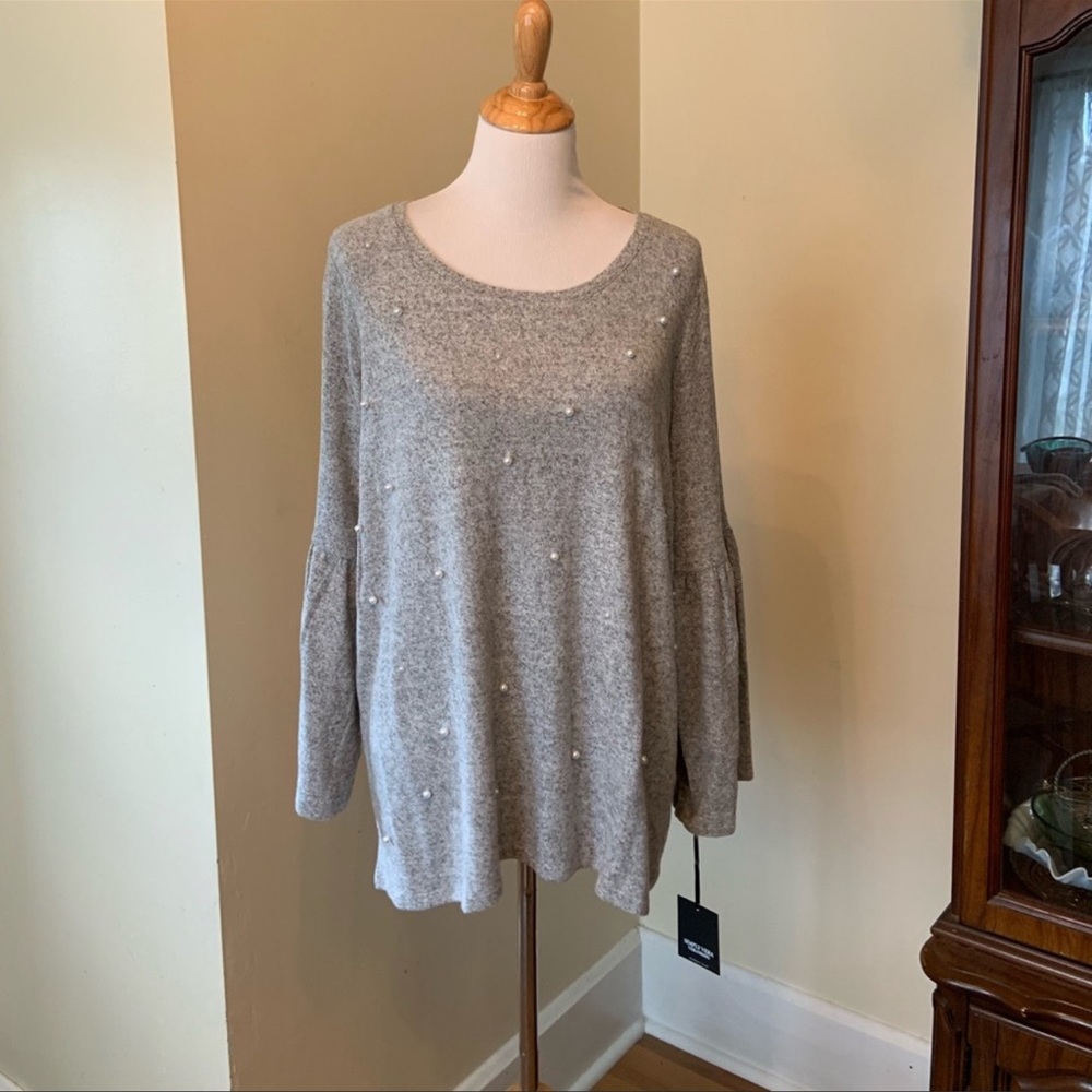 Very Wang bell sleeve knit sweater